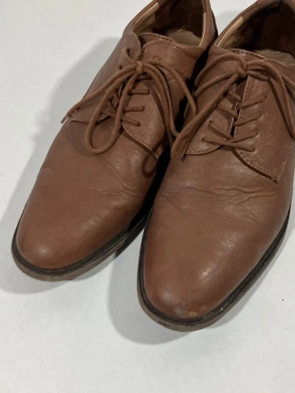 Goodfellow Men's Shoes 9M Oxford Lace-Up Dress Light Brown